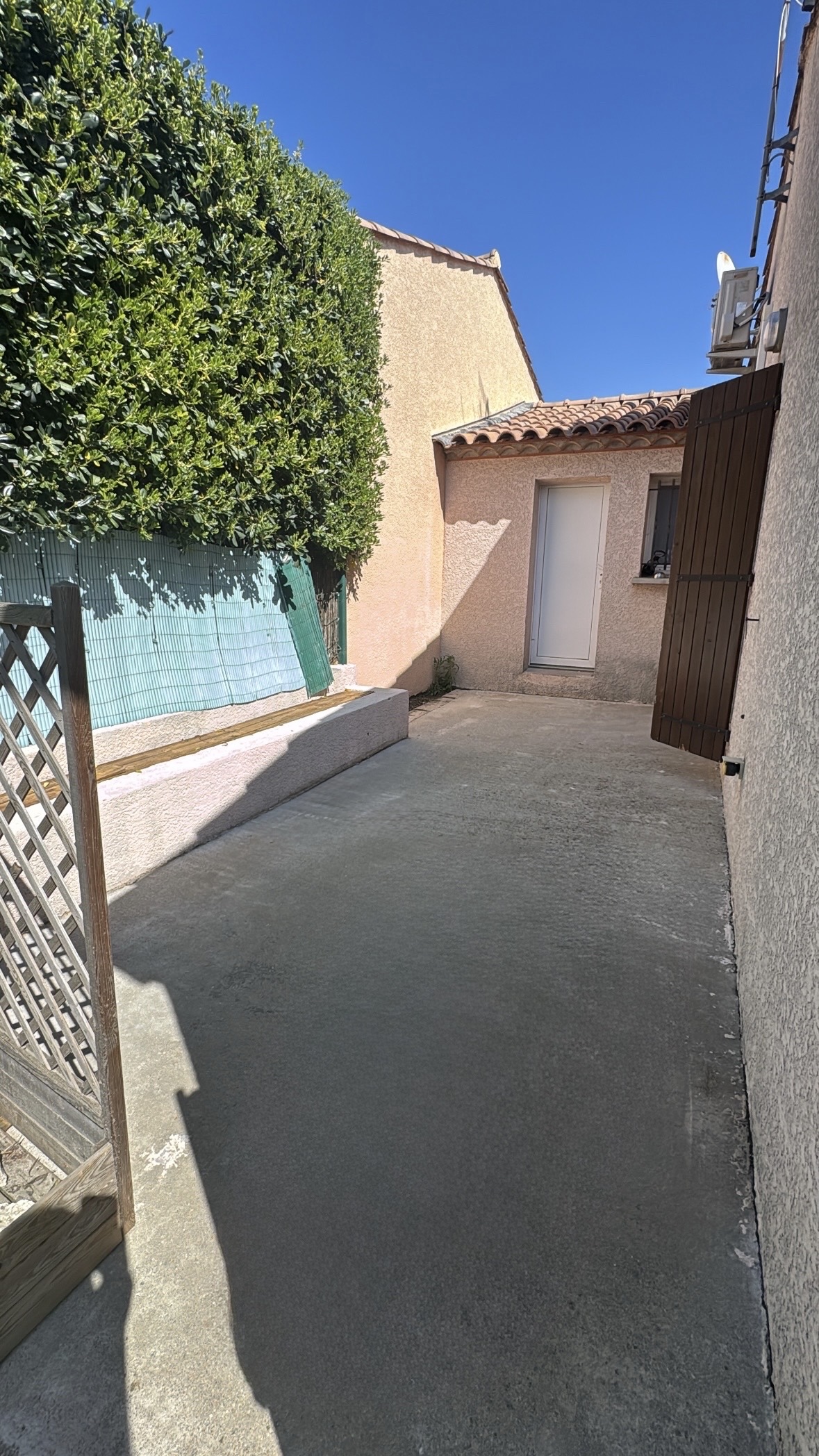 Après nettoyage allée béton