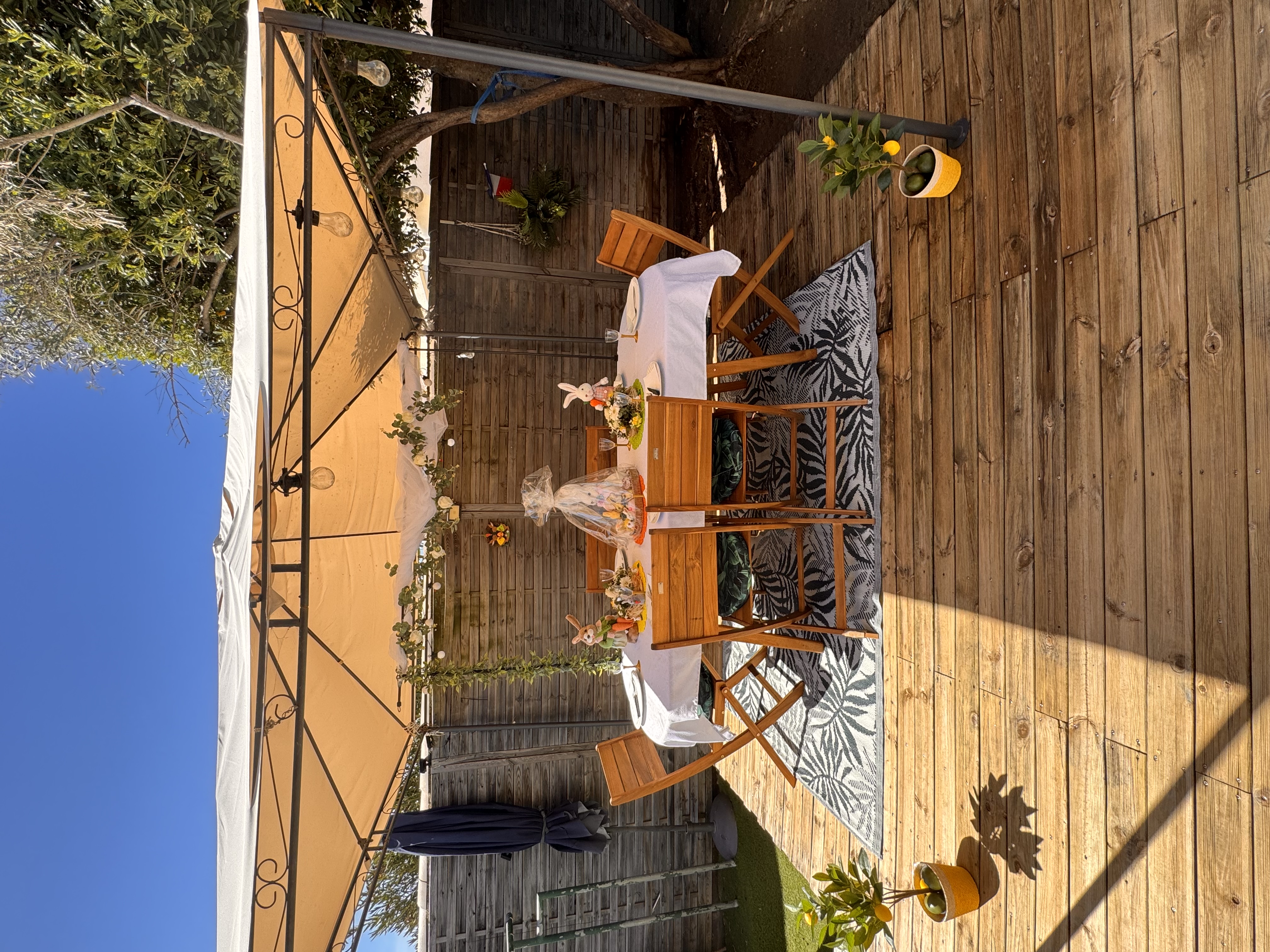 Après nettoyage terrasse bois