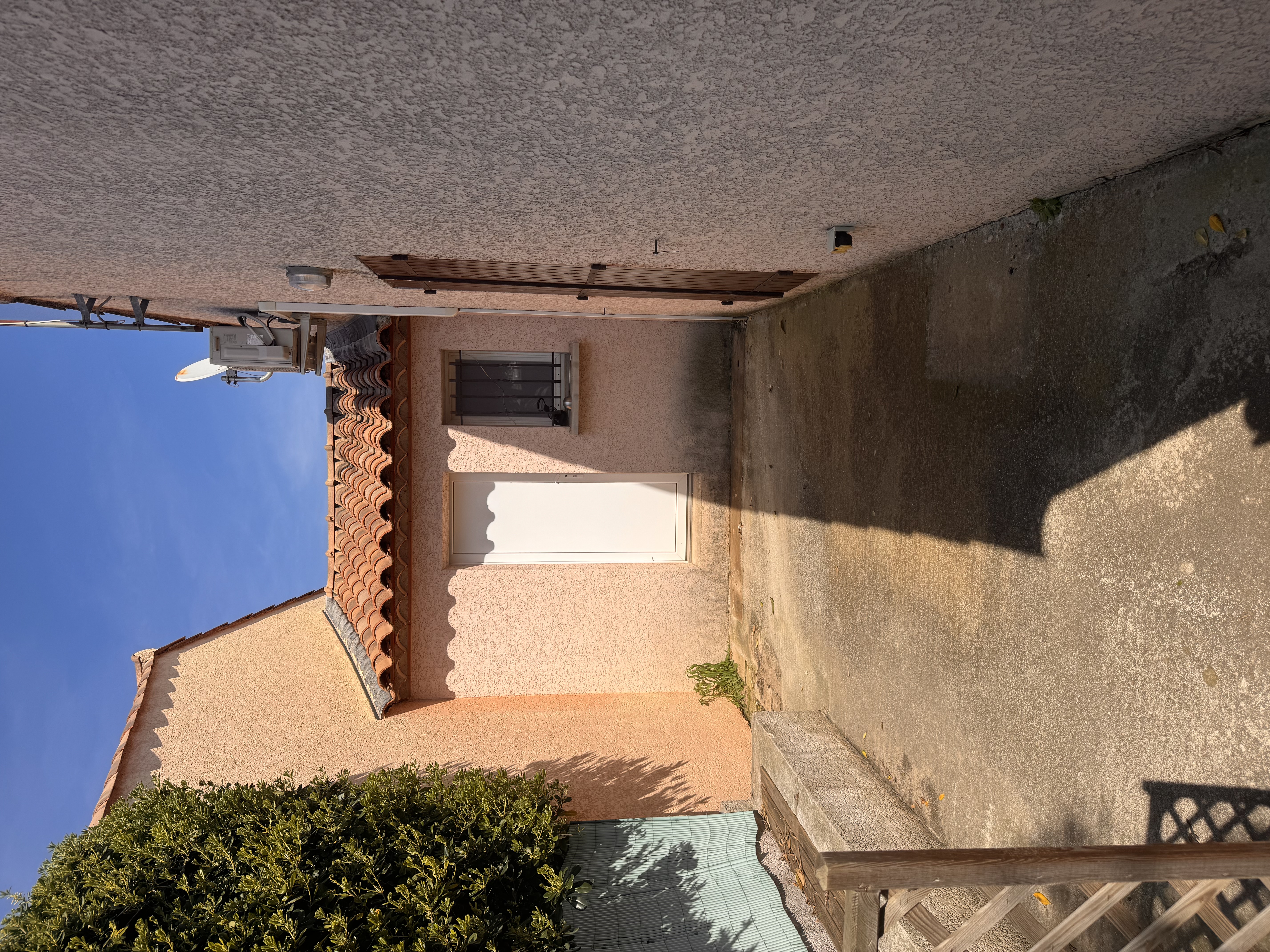 Avant nettoyage allée béton